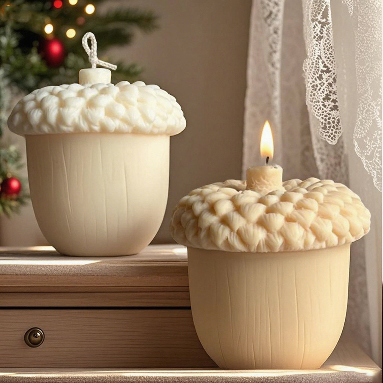 Candle Making Supplies Wholesale - DIY Tannenzapfen-Kerzenform aus Silikon, Haselnussform, handgemachte