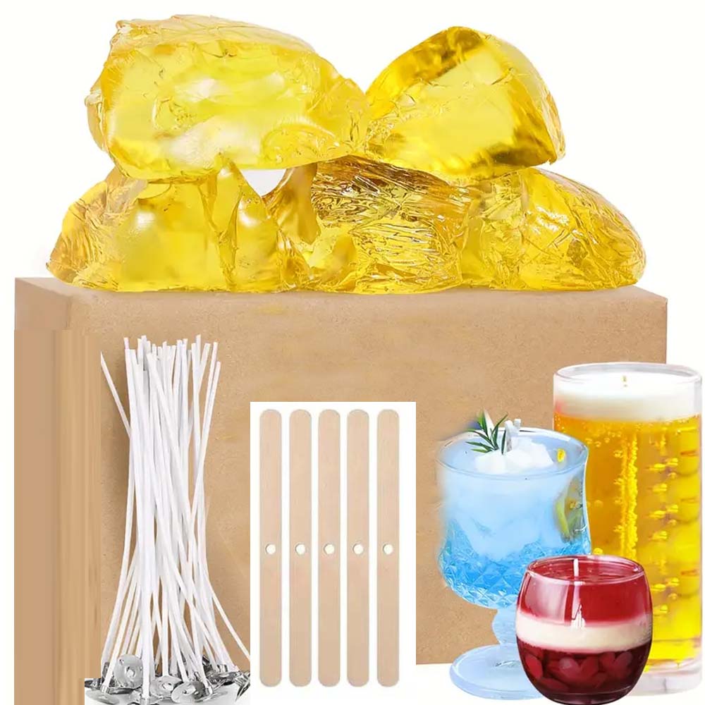 Candle Making Gel Wax - 200 g gelbes, transparentes Gel-Geleewachs für