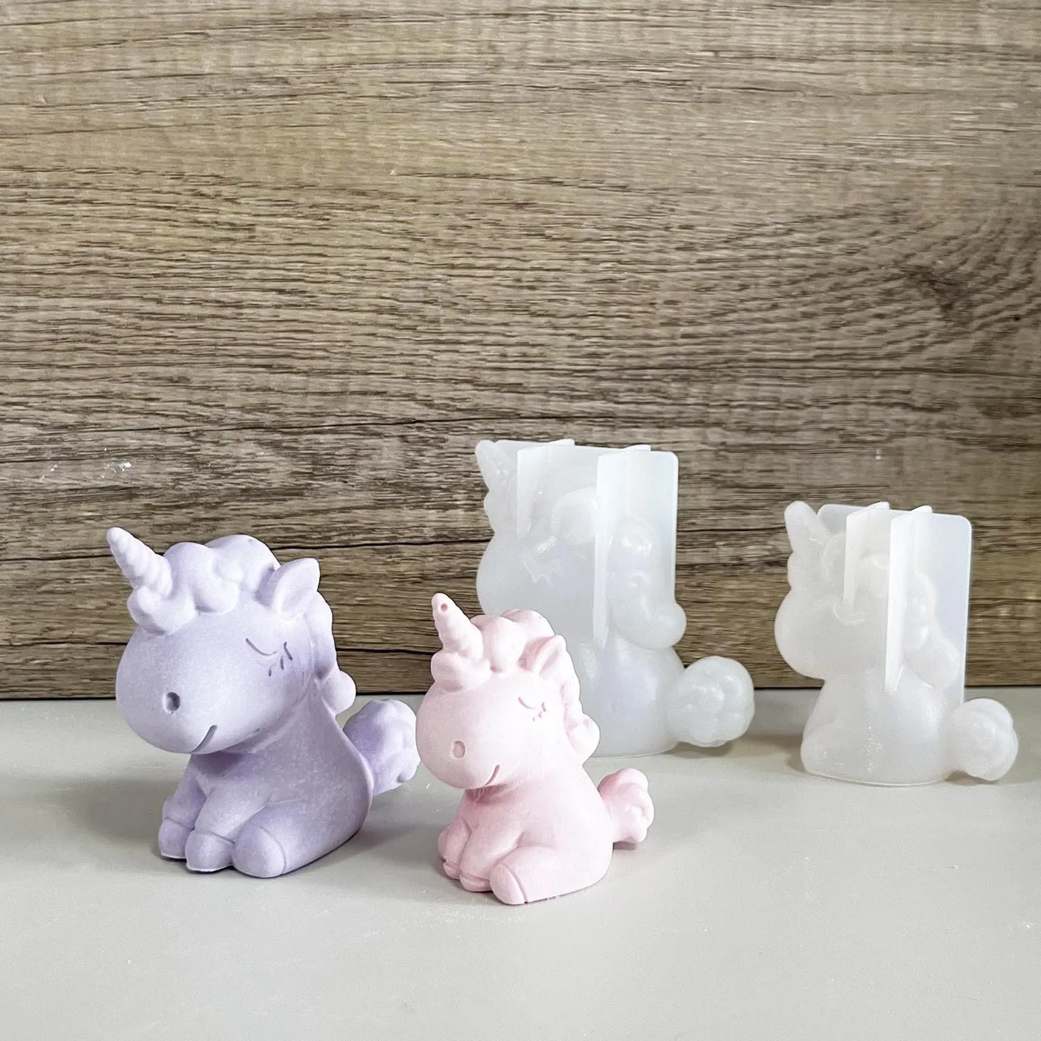 Candle Making Supplies Wholesale - 3D Geometrische Silikon Einhorn Katze Hirsch