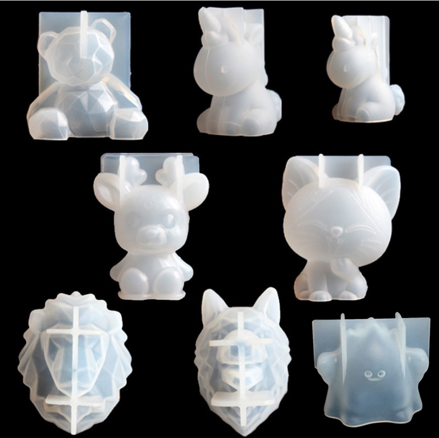 Candle Making Supplies Wholesale - Transparente Einhorn Silikon Epoxidharz Formen Geometrie