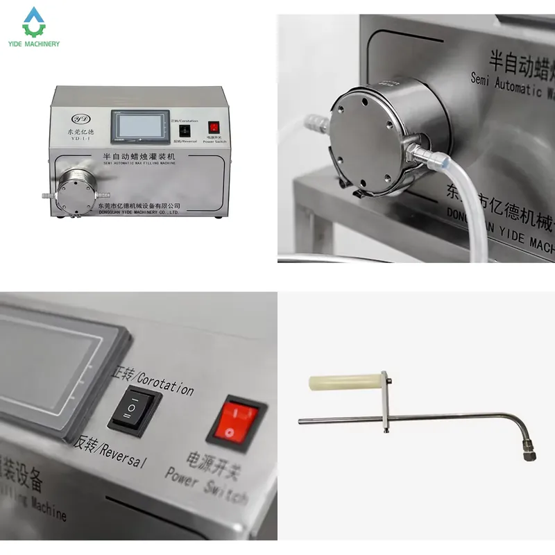 Candle Making Gel Wax - 2026 CE Halbautomatische Kerzenwachs-Füllmaschine für Soja-/Bienen-/Gelwachs