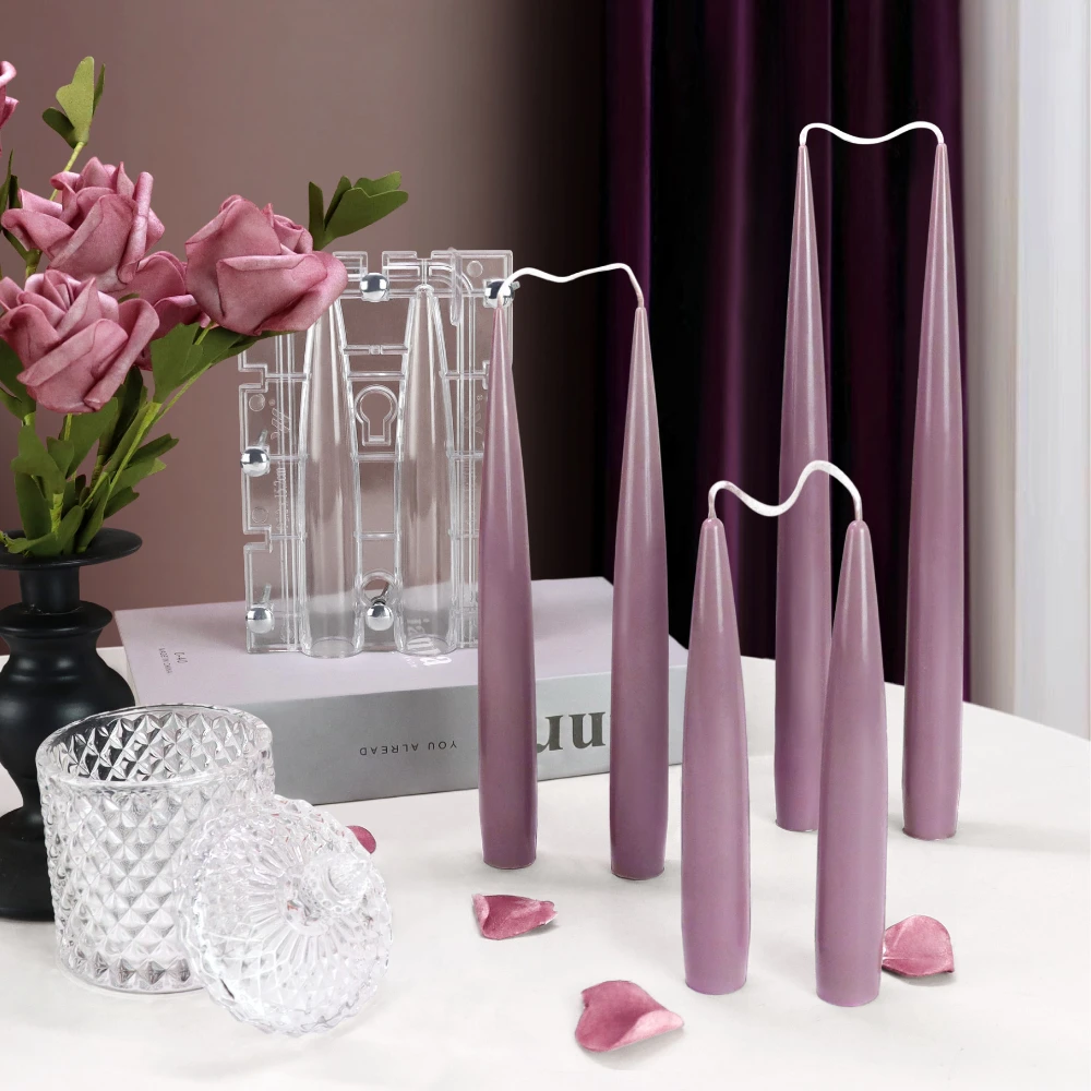 Candle Making Supplies Wholesale - Doppelte spitze Säule Kerze Acrylform verbinden