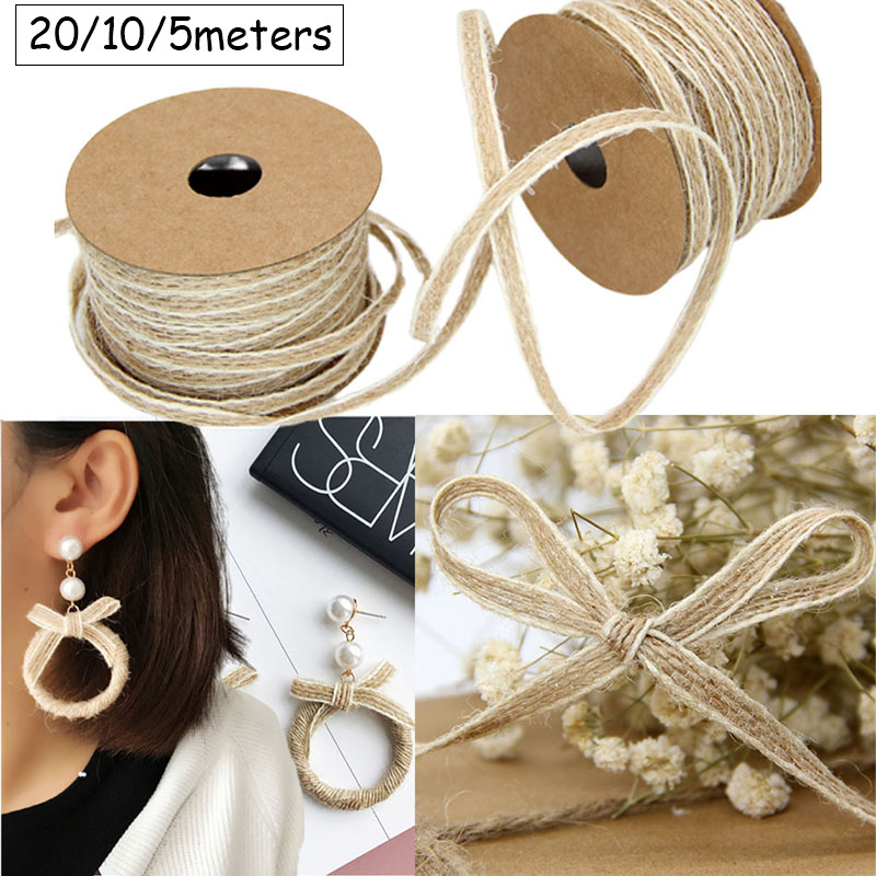 Jute Bag Packaging - 20/10/5M Natürliche Jute Seil Schnur Schnur