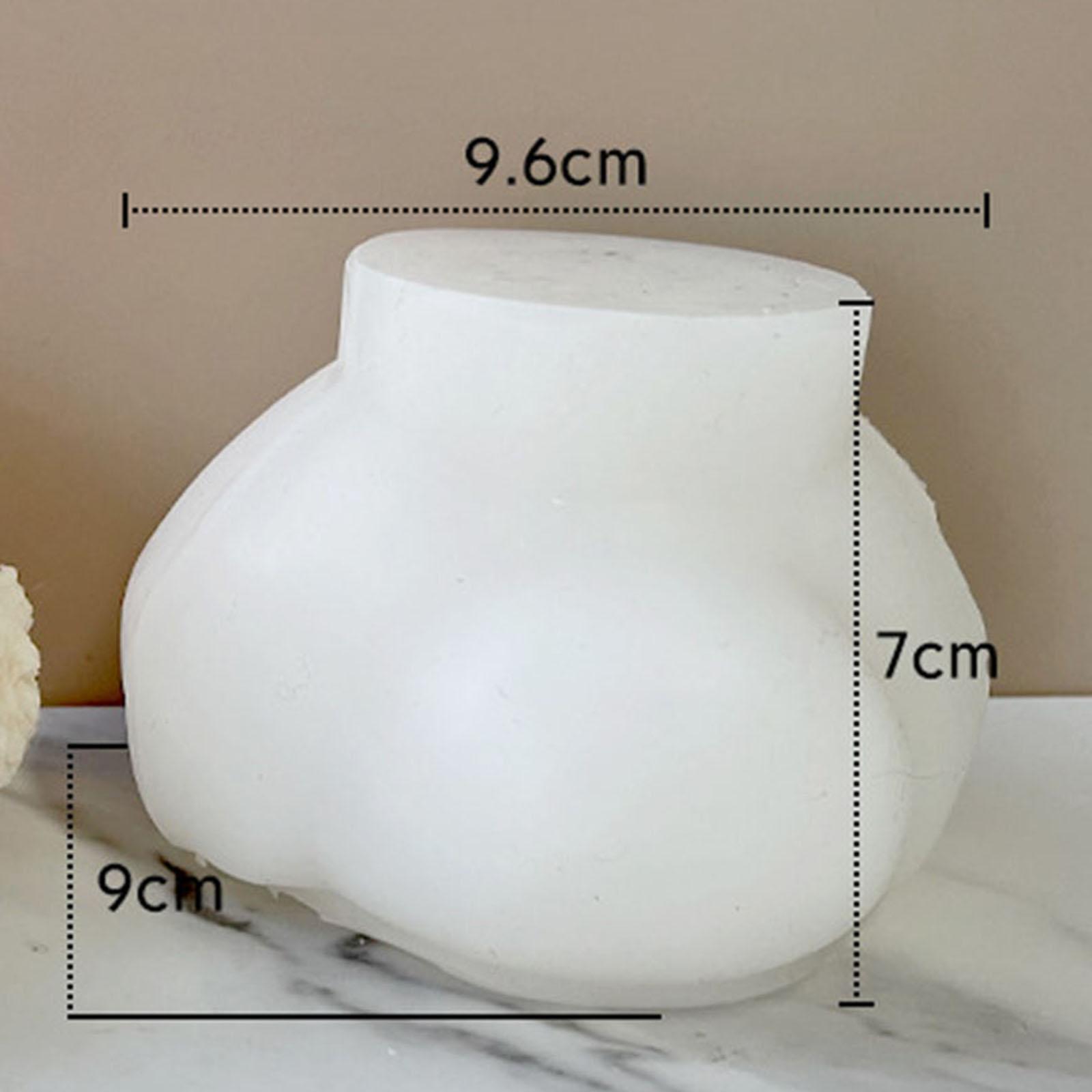 Candle Making Gel Wax - Teddy-Kopf Kerzenform aus Silikon Handgemachte Wachs-Seifenform