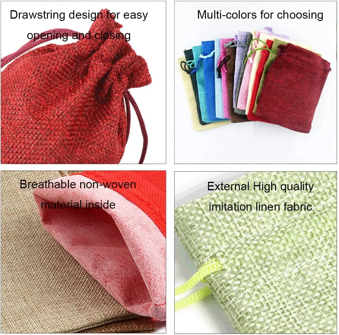 10/5 Stück Jute-Beutel mit Kor – Jute Bag Packaging Bewertung und Preis