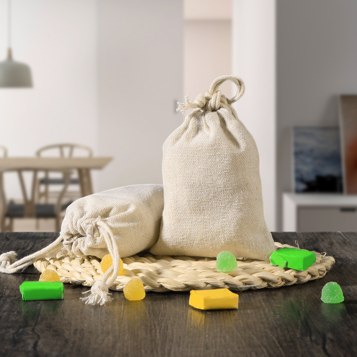10 Stück starke, wiederverwend – Jute Bag Packaging Bewertung und Preis