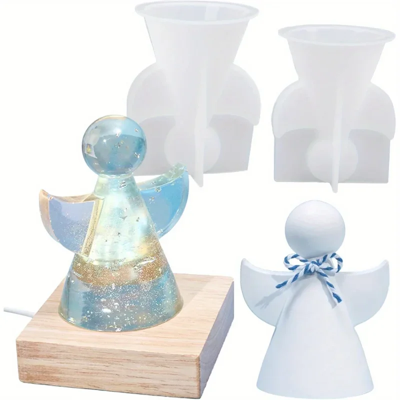 2er-Pack Silikon-Engel-Gießfor – Candle Making Gel Wax Bewertung und Preis