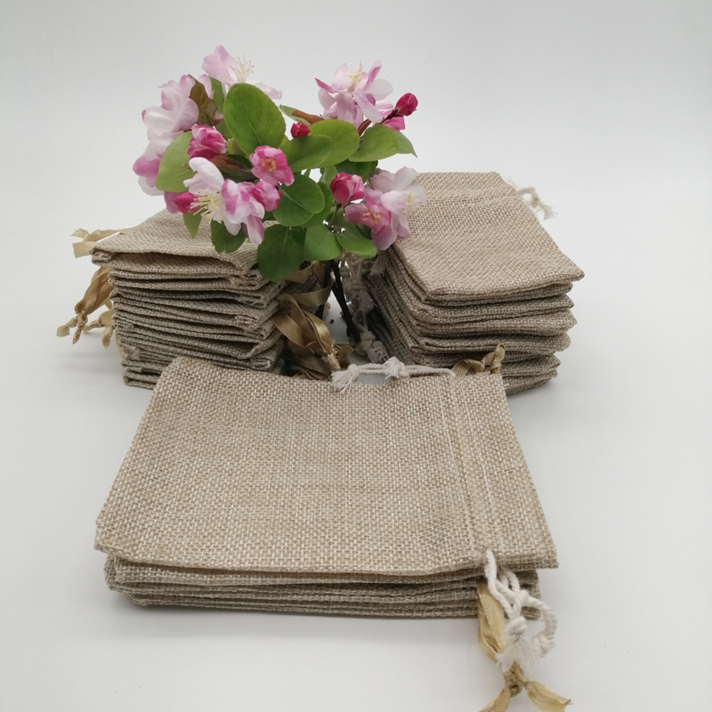 50 stücke Jute Geschenk Tasche – Jute Bag Packaging Bewertung und Preis