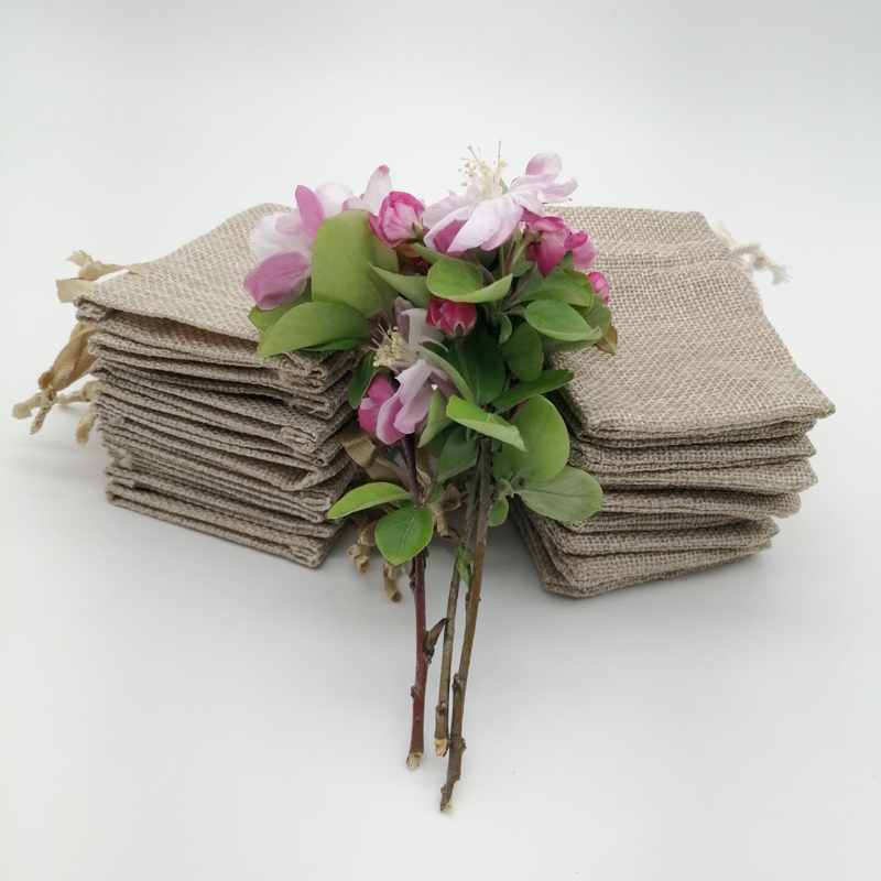 50 stücke Jute Geschenk Tasche – Jute Bag Packaging Bewertung und Preis