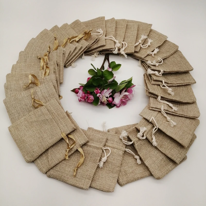 200 Stück Seidenband Baumwolle – Jute Bag Packaging Bewertung und Preis
